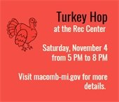 Our parks and recreation department is hosting a Turkey Hop on November 4! 