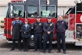 MTFD firefighters partnered with Domin's Pizza for Fire Prevention Week. 
