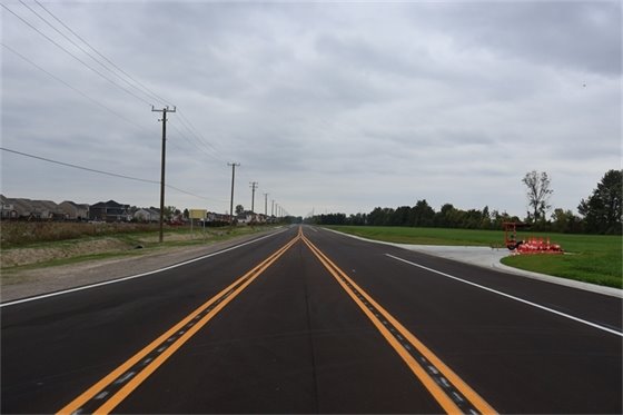 Garfield Road extension between 22 Mile and 23 Mile