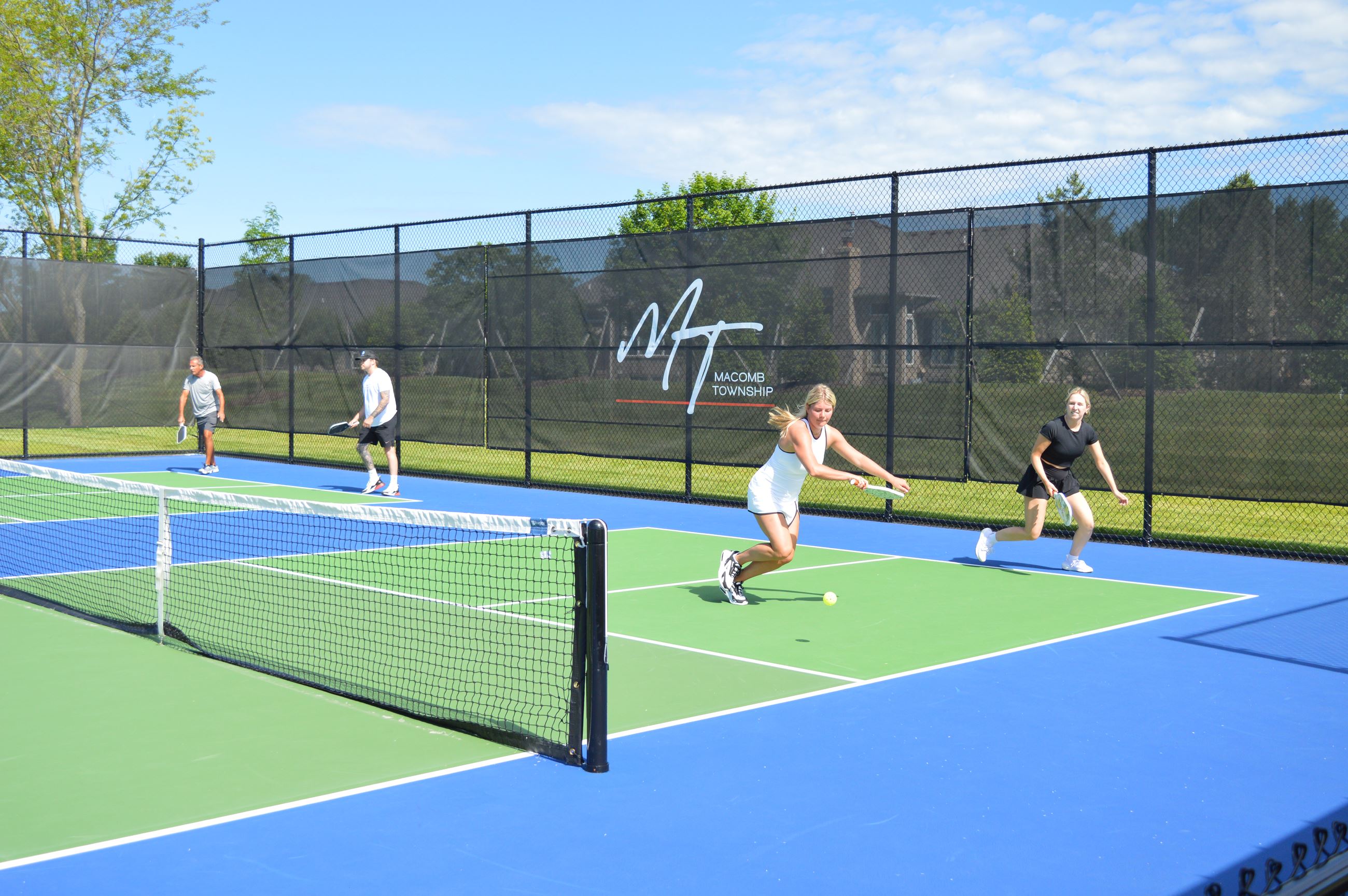 Pickleball Players at the Pickleball Courts at Pitchford Park